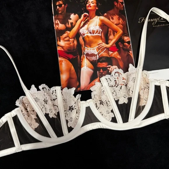 Honey Birdette Amelie Ivory bra 32C